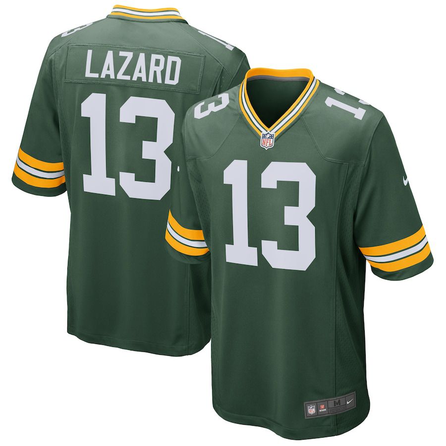 Men Green Bay Packers 13 Allen Lazard Nike Green Game NFL Jersey